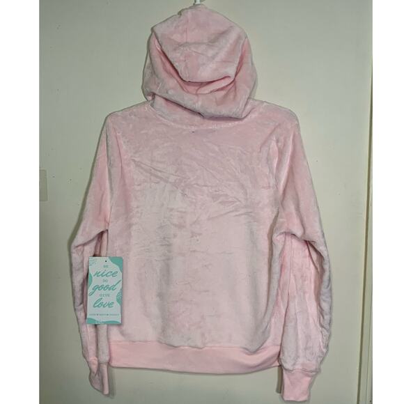 Fifth Sun "Choose Happy" Zip Up Pink Women's Jacket Size L - NWT - Picture 4 of 9